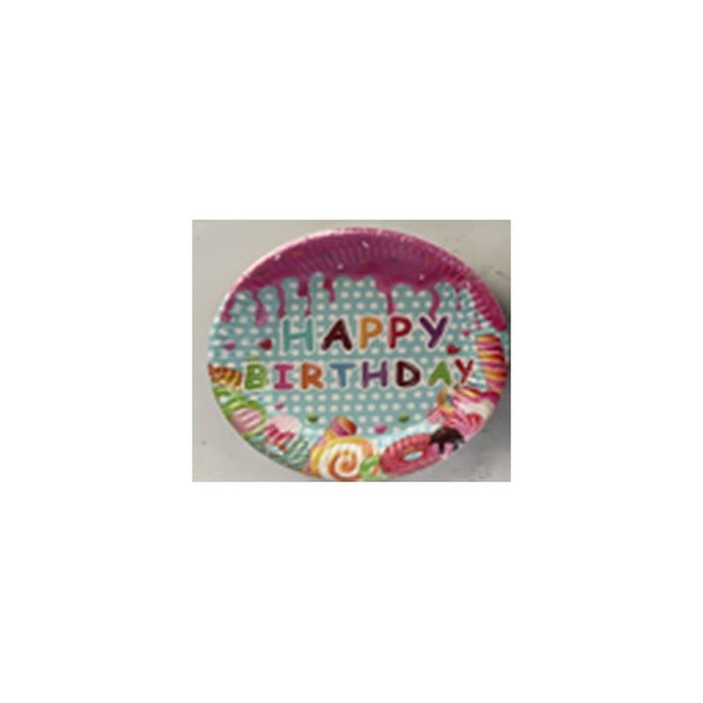 7" Plates 24pcs Candyland